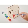 Drewniany domek dla ptaków DIY PAINTHOUSE