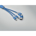 Kabel ładujący 4 w 1 typu C BLUE