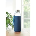 Szklana butelka w etui 500 ml UTAH DENIM