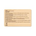 Karta RFID wykonana z bambusa CUSTOS +