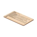 Karta RFID wykonana z bambusa CUSTOS +
