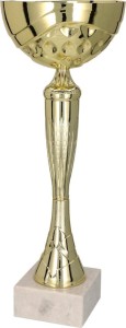 Puchar 9059 H złoty H-18,5 cm R-70 mm + grawerowanie