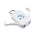 Power bank 4000 mAh, karabińczyk i lampka 1W | Dimetrice VA109-02