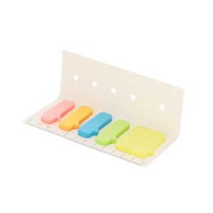 Zestaw do notatek ze zrecyklingowanych kartoników po mleku, karteczki samoprzylepne, linijka VA644-02