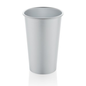 Lekki kubek podróżny 450 ml Alo, aluminium z recyklingu P437.202