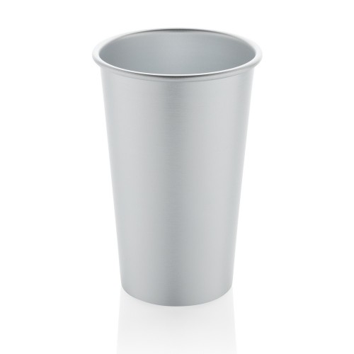 Lekki kubek podróżny 450 ml Alo, aluminium z recyklingu P437.202