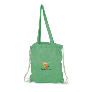 Worek ze sznurkiem i torba na zakupy z bawełny z recyklingu, 2 w 1 | Jamarion V2149-06