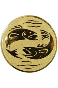 Wklejka aluminiowa R-50 mm ryba D2-A56