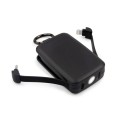 Power bank 4000 mAh, karabińczyk i lampka 1W | Dimetrice VA109-03