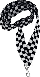 Wstążka wąska 11 mm czarno-biało-czarna V8-BK/W/BK