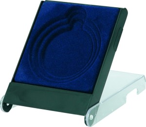 Etui na medal H1/BL 90x120x20 mm niebieskie
