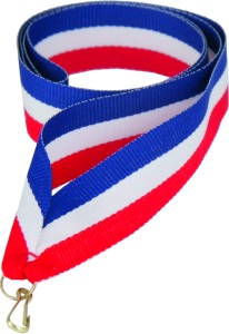 Wstążka wąska 11 mm niebiesko-biało-czerwona V8-BL/W/R