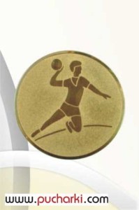 Wklejka aluminiowa R-50 mm piłka ręczna mężczyzn D2-A4